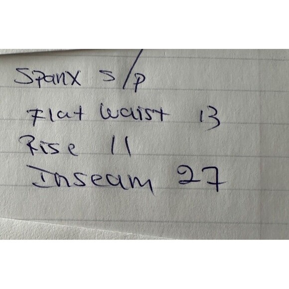 Spanx Faux Leather Joggers Sz S Black jogger high rise pockets Black - Picture 11 of 12